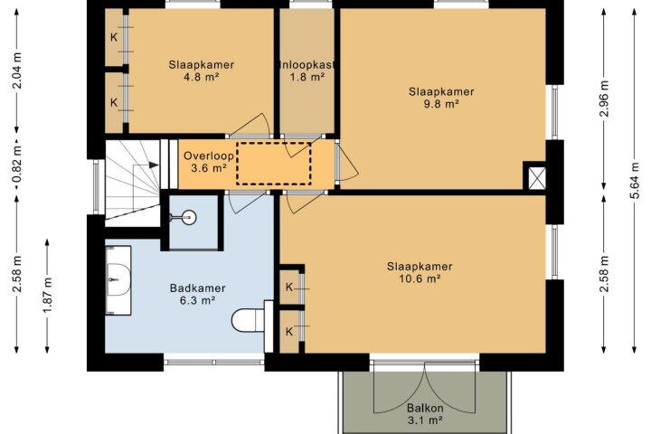 Plattegrond – Acacialaan 9, Roden
