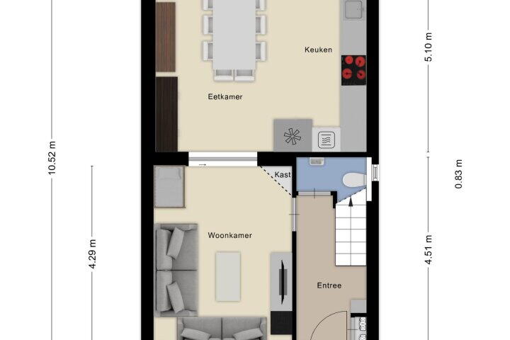 Plattegrond – Acacialaan 25, Beverwijk