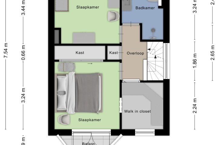 Plattegrond – Acacialaan 25, Beverwijk