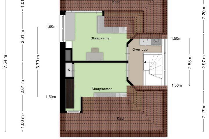 Plattegrond – Acacialaan 25, Beverwijk