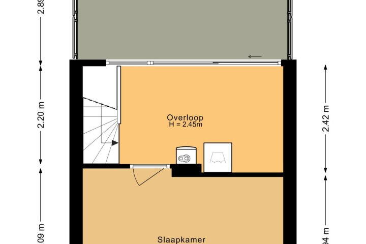 Plattegrond – Acaciastraat 103, Breda