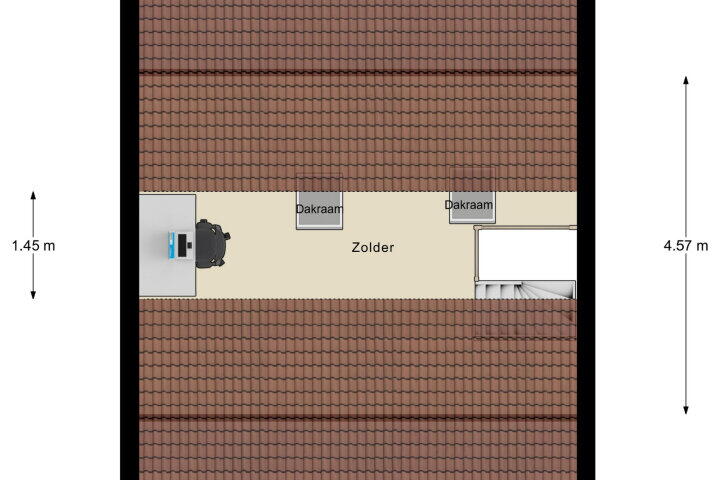 Plattegrond – Acaciastraat 9, Bemmel