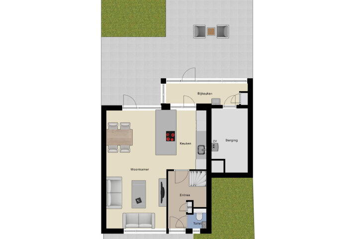 Plattegrond – Acaciastraat 9, Bemmel