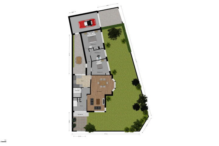 Plattegrond – Achillesstraat 98, Breda
