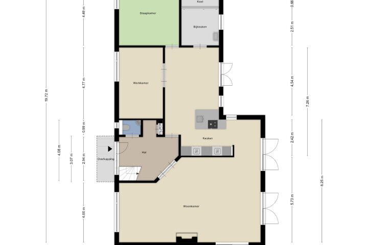 Plattegrond – Achterloseweg 41, Leur