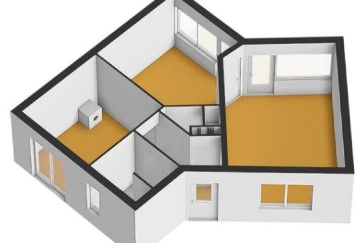 Plattegrond – Achterwerf 38, Almere