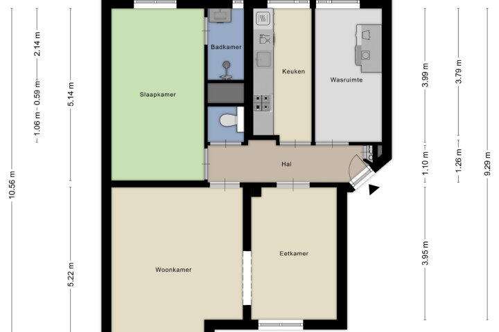 Plattegrond – Adelbert van Scharnlaan H 20, Maastricht