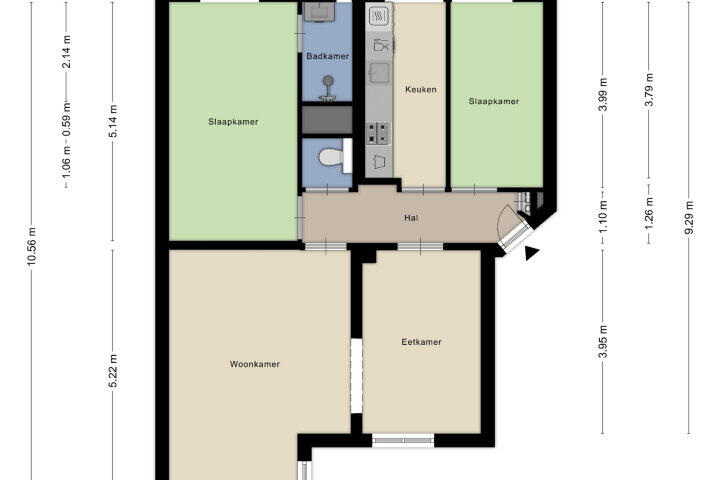 Plattegrond – Adelbert van Scharnlaan H 20, Maastricht