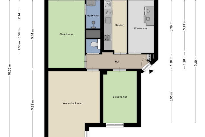 Plattegrond – Adelbert van Scharnlaan H 20, Maastricht