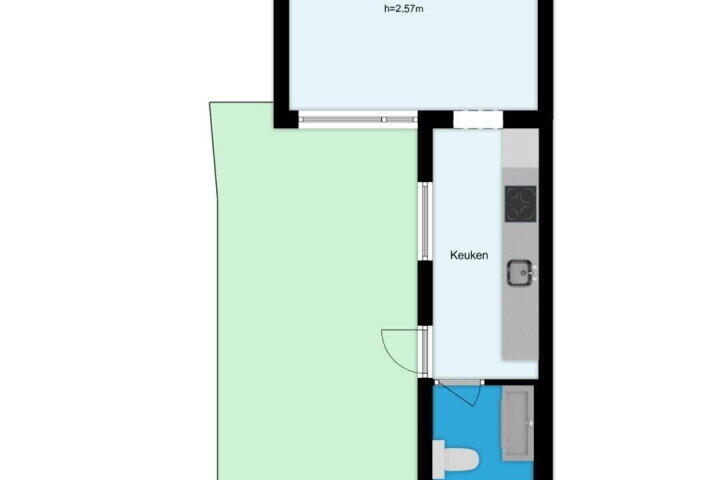 Plattegrond – Admiraal de Ruyterstraat 45, Sliedrecht