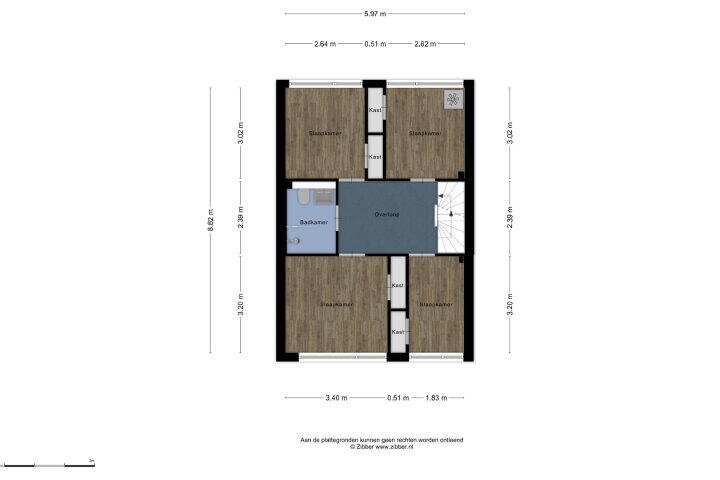 Plattegrond – Adriaan Blommestraat 12, Breda