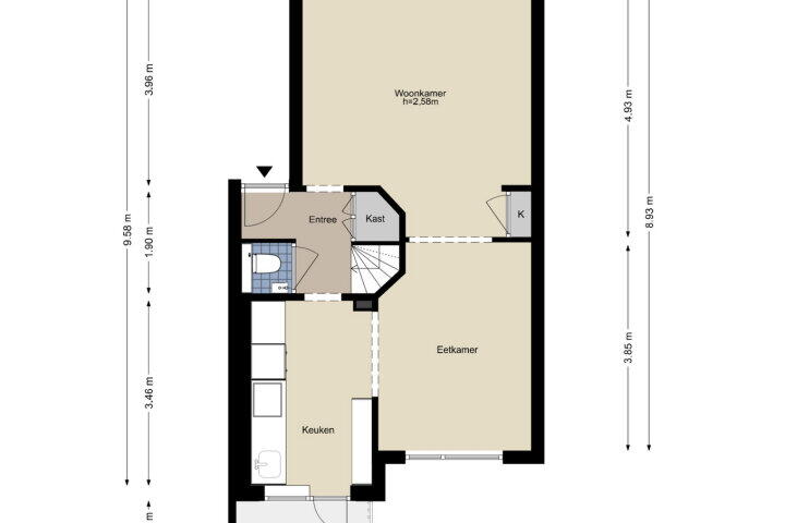 Plattegrond – Adriaen van Ostadelaan 18, Amstelveen