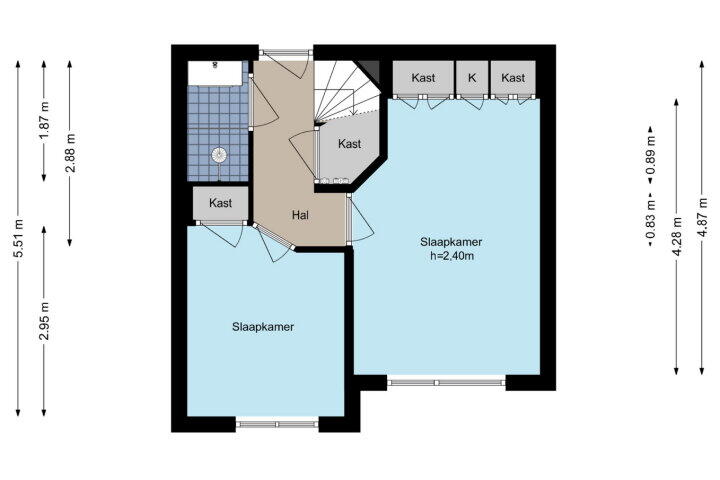 Plattegrond – Adriaen van Ostadelaan 18, Amstelveen