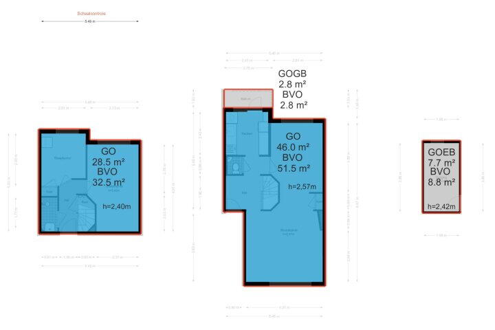 Plattegrond – Adriaen van Ostadelaan 6, Amstelveen