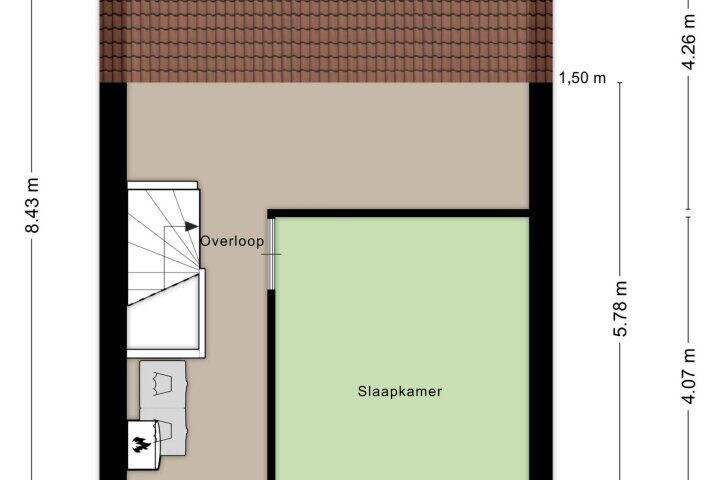 Plattegrond – Afrikalaan 217, Alphen aan den Rijn