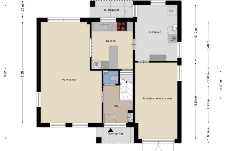 Plattegrond – Agnesstraat 21, Wijchen