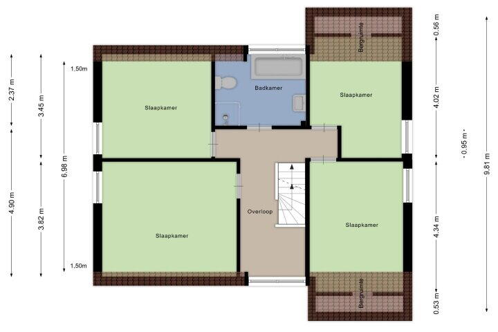 Plattegrond – Agnesstraat 21, Wijchen