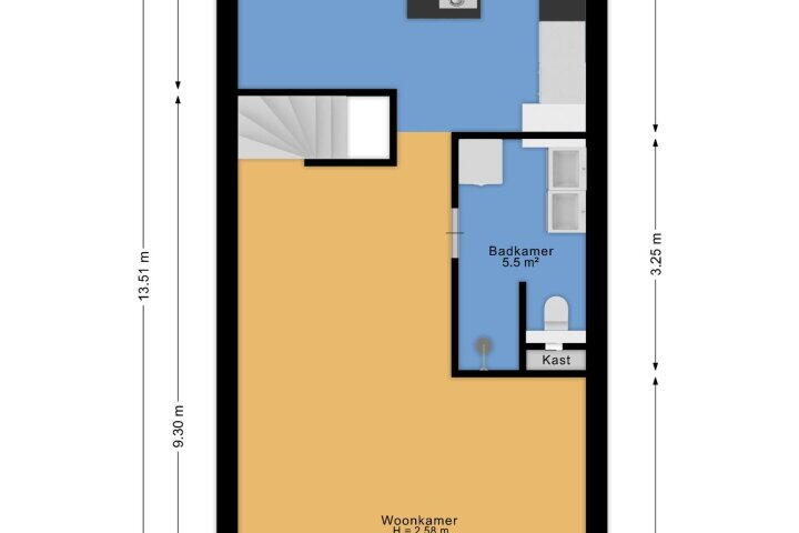 Plattegrond – Aïdaplein 249, Alphen aan den Rijn