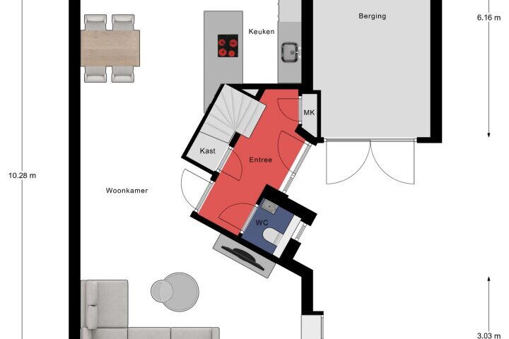 Plattegrond – Akelei 17, Maasbree