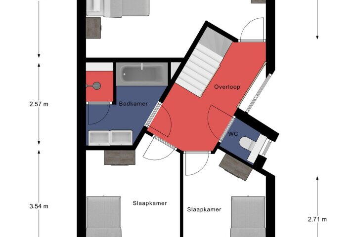 Plattegrond – Akelei 17, Maasbree
