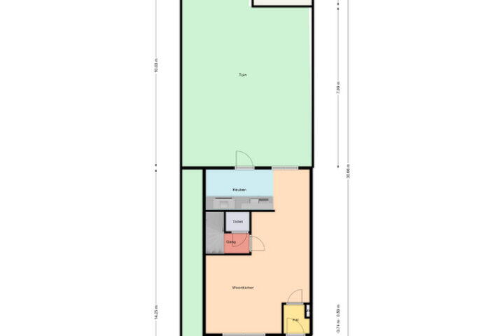Plattegrond – Akerstraat-Noord 45, Brunssum