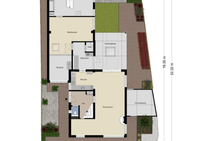 Plattegrond – Akkerstraat 2, Bergharen