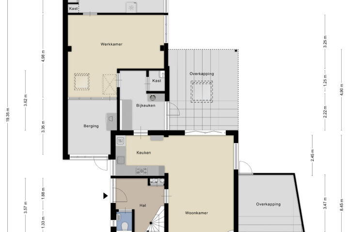 Plattegrond – Akkerstraat 2, Bergharen