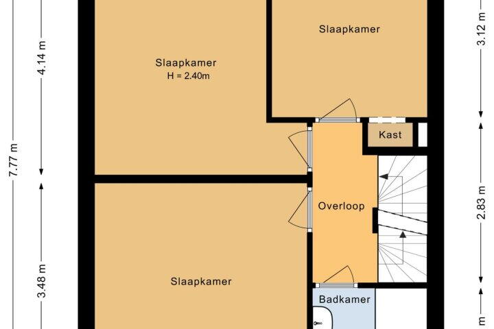 Plattegrond – Albert Cuyplaan 24, Heerhugowaard