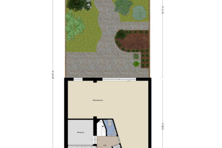 Plattegrond – Albert Schweitzerlaan 94, Nijmegen