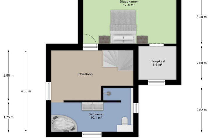 Plattegrond – Albert Schweitzerstraat 21, Arnhem