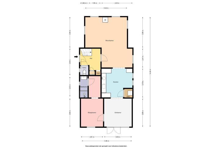 Plattegrond – Alde Leane 22, Luxwoude