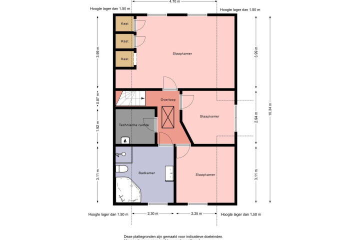 Plattegrond – Alde Leane 22, Luxwoude