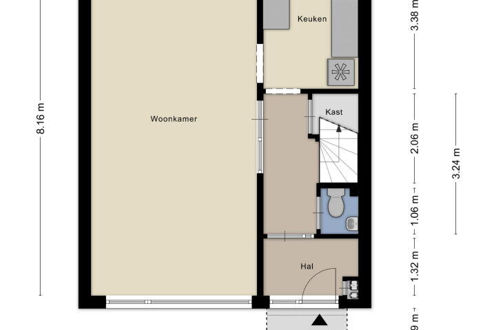 Plattegrond – Aldenhof 5103, Nijmegen