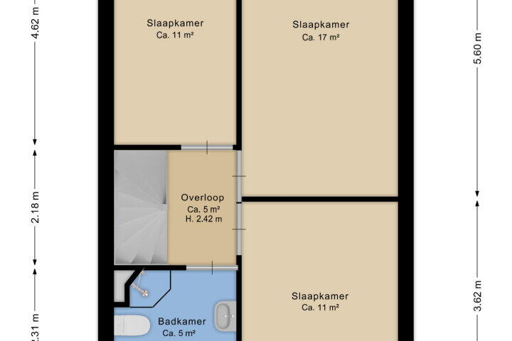 Plattegrond – Alexander Dubcekweg 76, Assen