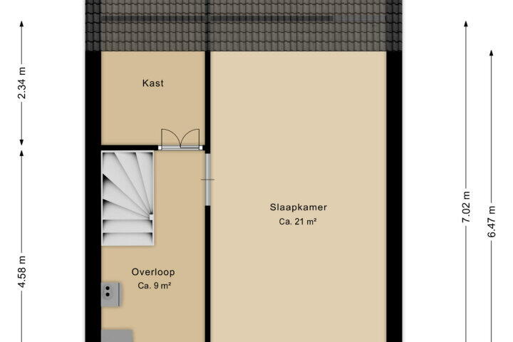 Plattegrond – Alexander Dubcekweg 76, Assen