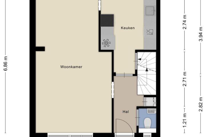 Plattegrond – Alfons Ariënsstraat 98, Maastricht