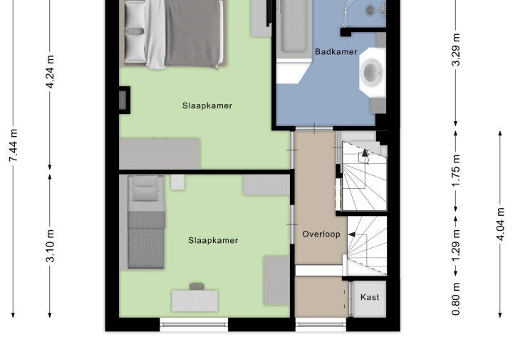Plattegrond – Alfred Ostplein 19, Roosendaal