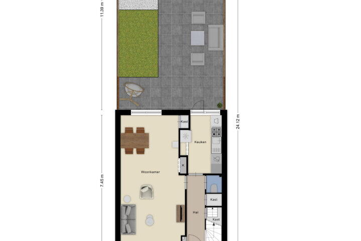 Plattegrond – Alfred Ostplein 3, Roosendaal