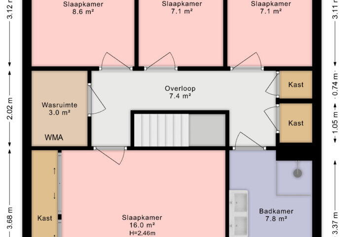 Plattegrond – Alikruikhof 10, Den Haag