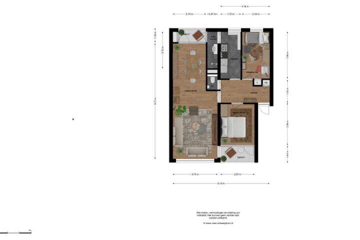 Plattegrond – Allerheiligenweg 62 A, Breda