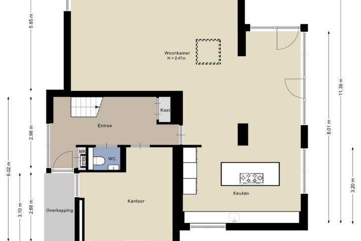 Plattegrond – Almeerderhout 5, Amersfoort