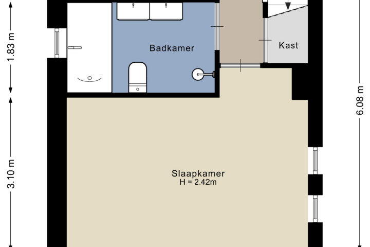 Plattegrond – Almeerderhout 5, Amersfoort