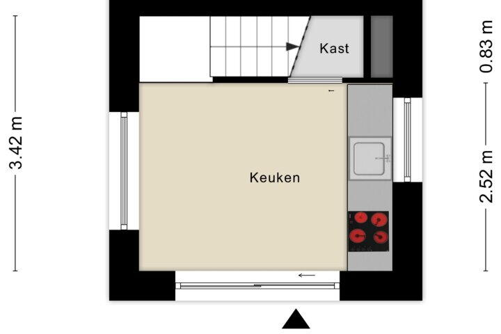 Plattegrond – Alseïdenstraat 2, Almere