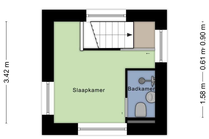 Plattegrond – Alseïdenstraat 2, Almere
