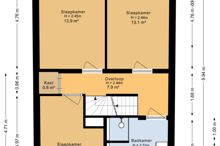 Plattegrond – Amaranthout 5, Zoetermeer