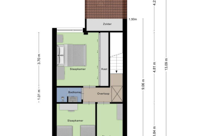 Plattegrond – Amarildijk 103, Roosendaal