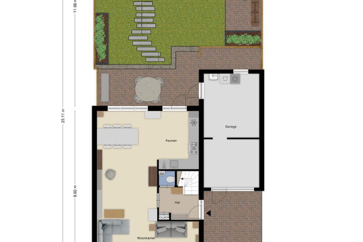 Plattegrond – Amberberg 3, Roosendaal