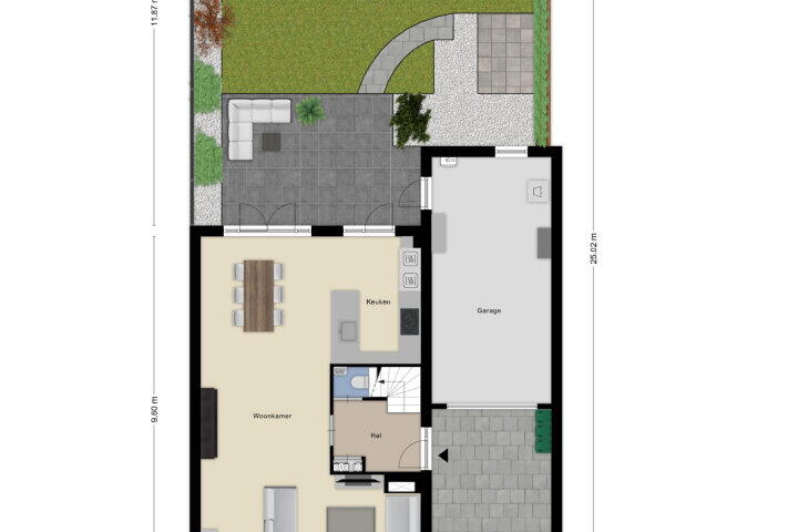 Plattegrond – Amberberg 89, Roosendaal