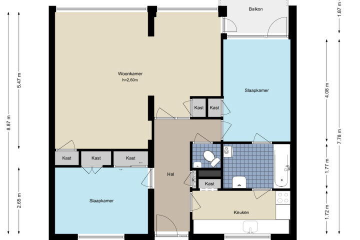 Plattegrond – Amberlaan 16, Amstelveen