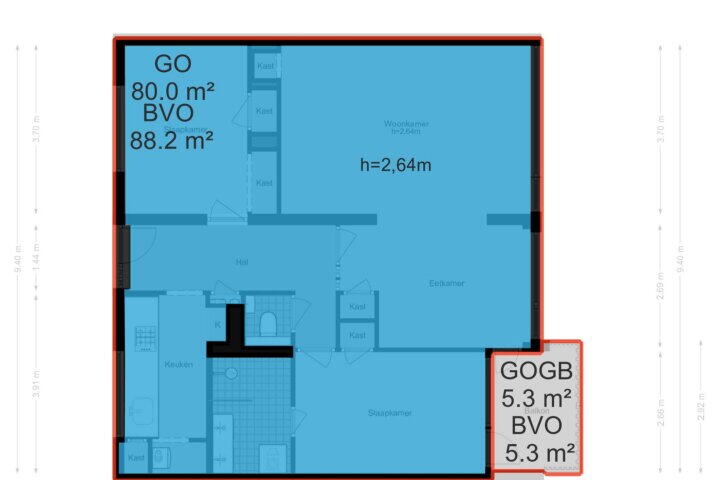 Plattegrond – Amberlaan 68, Amstelveen